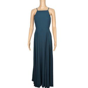 Lulus Mythical Kind of Love Dark Green Maxi Dress M
